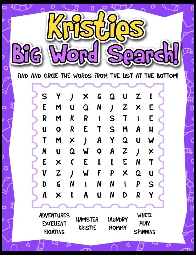 Kristie spelling and letters page