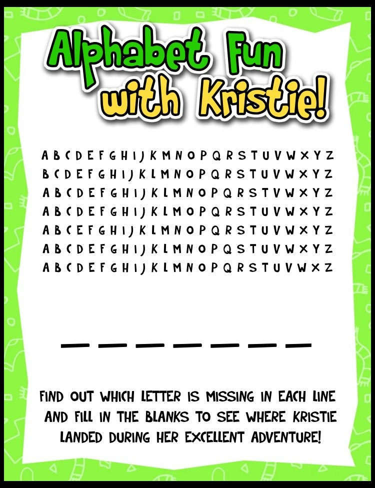 Kristie spelling and letters page