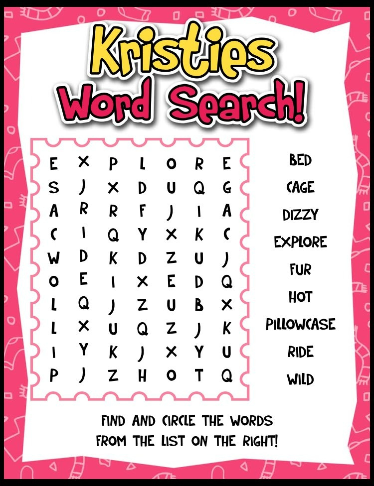 Kristie spelling and letters page